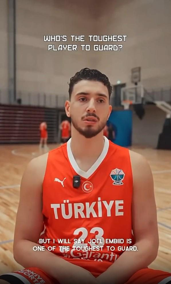 世界杯官网直播app下载-申京：NBA中恩比德最难防守；我状态好时在NBA无人可挡